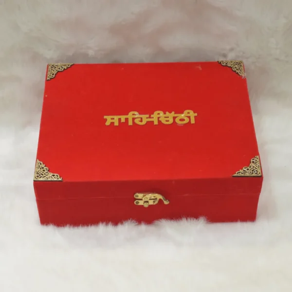 Red Velvet Sahe Chithi Invitation Box Set