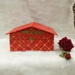 Embroidered House-Shaped Sahe Chithi Box