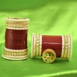 Regal Mirror Stone Bridal Chura - Image 2