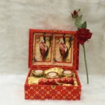 Embroidered House-Shaped Sahe Chithi Box - Image 2