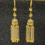 Golden Dome Klire with Jhoomar Tassels
