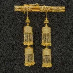 Cylindrical  Klire with Dual-Layered Bead Tassels