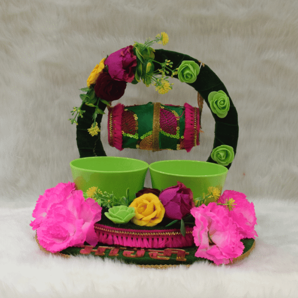 Mehndi Plate with Chura Display