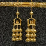 Klire with Radha krishan Motif and Triple-Jhumka Layers