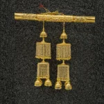 Double-Square Bridal Klire with Pearl Bead Curtains