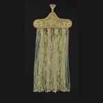 Royal Pearl Sehra with Twin Golden Borders