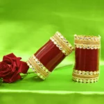 Maroon & Kundan Stone Chura - Image 2