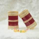 Royal Velvet Red Bridal Chura