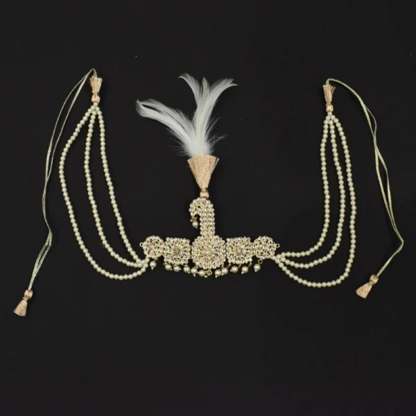 Crown Kalgi with Crystal Motifs