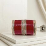 new antique round kundan short chura