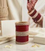 new antique round kundan short chura - Image 2