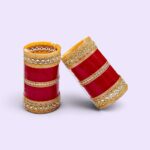 New bridal mehroon  chura - Image 2
