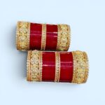 New bridal mehroon  chura