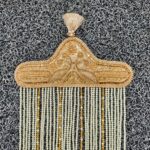 Traditional Goldan Groom Sehra with Pearl Hanging Strings - Image 2