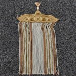 Traditional Stone Studded Duhla Sehra With Beads Hanging.