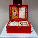 Traditional Red Velvet Saha Chithi Box - Image 3