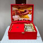 Traditional Red Velvet Saha Chithi Box - Image 2