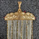 Premium Gold & White Pearl Wedding Sehra - Image 2