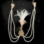 Elegant Kundan & Pearl Beaded Groom Pagdi Kalgi