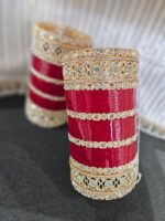 Regal Ruby Kundan Bridal Chura - Image 3