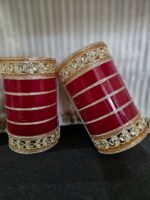 Royal Ruby Kundan Designer Chura